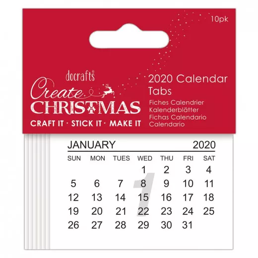 2020 Calendar Tabs